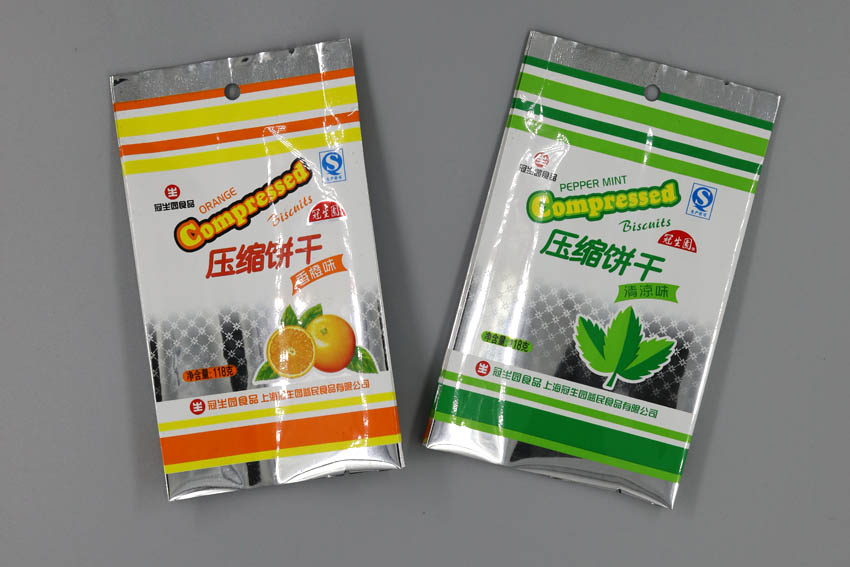 OPP/VMPET/PE復(fù)合膜袋 背封袋用于餅干糕點(diǎn)袋